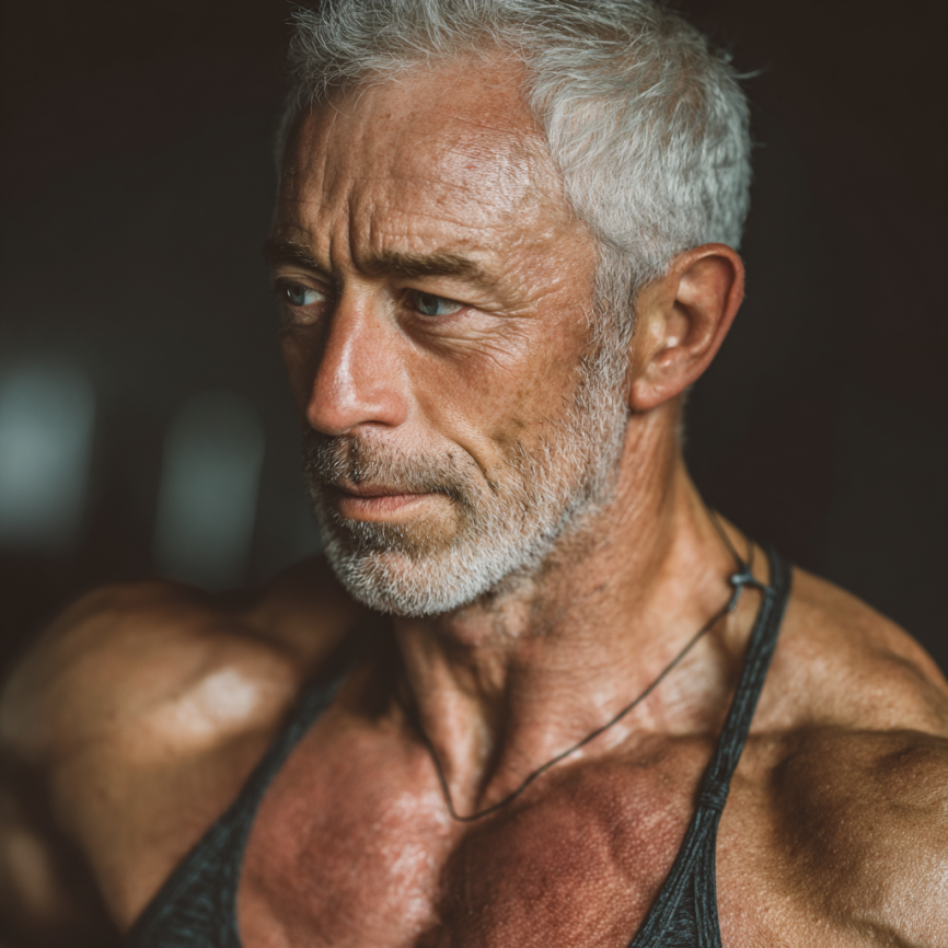 Літні люди займаються фітнесом у парку